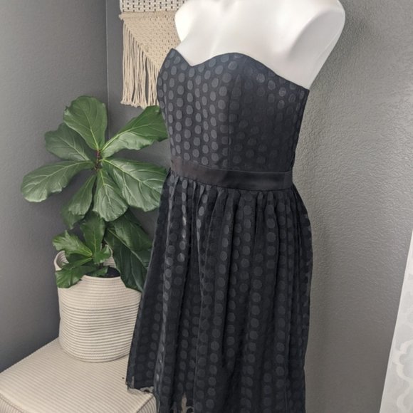 White House Black Market - Polka dot tulle strapless dress - Size 12 - Picture 2 of 16